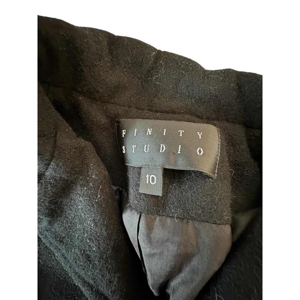 Finity Studio Wool Blend Zip Front Jacket Size 10… - image 4